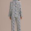 New Artist Curator Print Long Sleeve Collared Neck Pj Set Multi