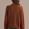 New Chocolate Loose Solide Casual Cute Fall Winter Thin Sweater As Picture