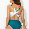 Online Two Piece Moab Stripe Bikini Set As Picture