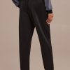 Wholesale Elastic Tie Waist Joggers With Pockets Black