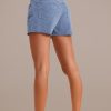 Best Distressed High Waist Denim Shorts Blue