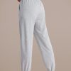 Hot Basic Elastic Waist Pocketed Sweatpants Grey