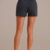 Wholesale Basic Drawstring Waist Shorts Charcoal