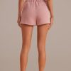 Online Drawstring Waist Shorts Mauve