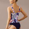 Best Color Floral Print Spaghetti Strap Tankini Set Multi