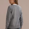 Best Long Sleeve Buttons Soft Casual Top Gray