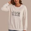 Best Round Neck Long Sleeve Sweatshirt White