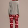 New Cute Star Wars Print Long Sleeve Round Neck Pj Set Multi