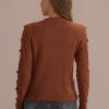 Clearance Rust Texture Dots Fall Winter Sweater As Picture